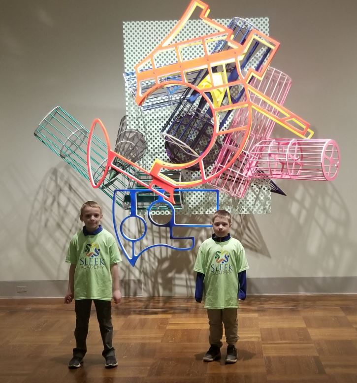 Image of the Sleek Academy students at The Toledo Art Museum