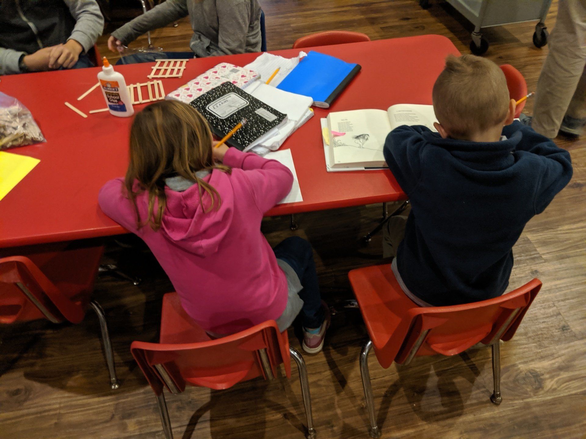 Sleek Academy Students Doing Homework Image