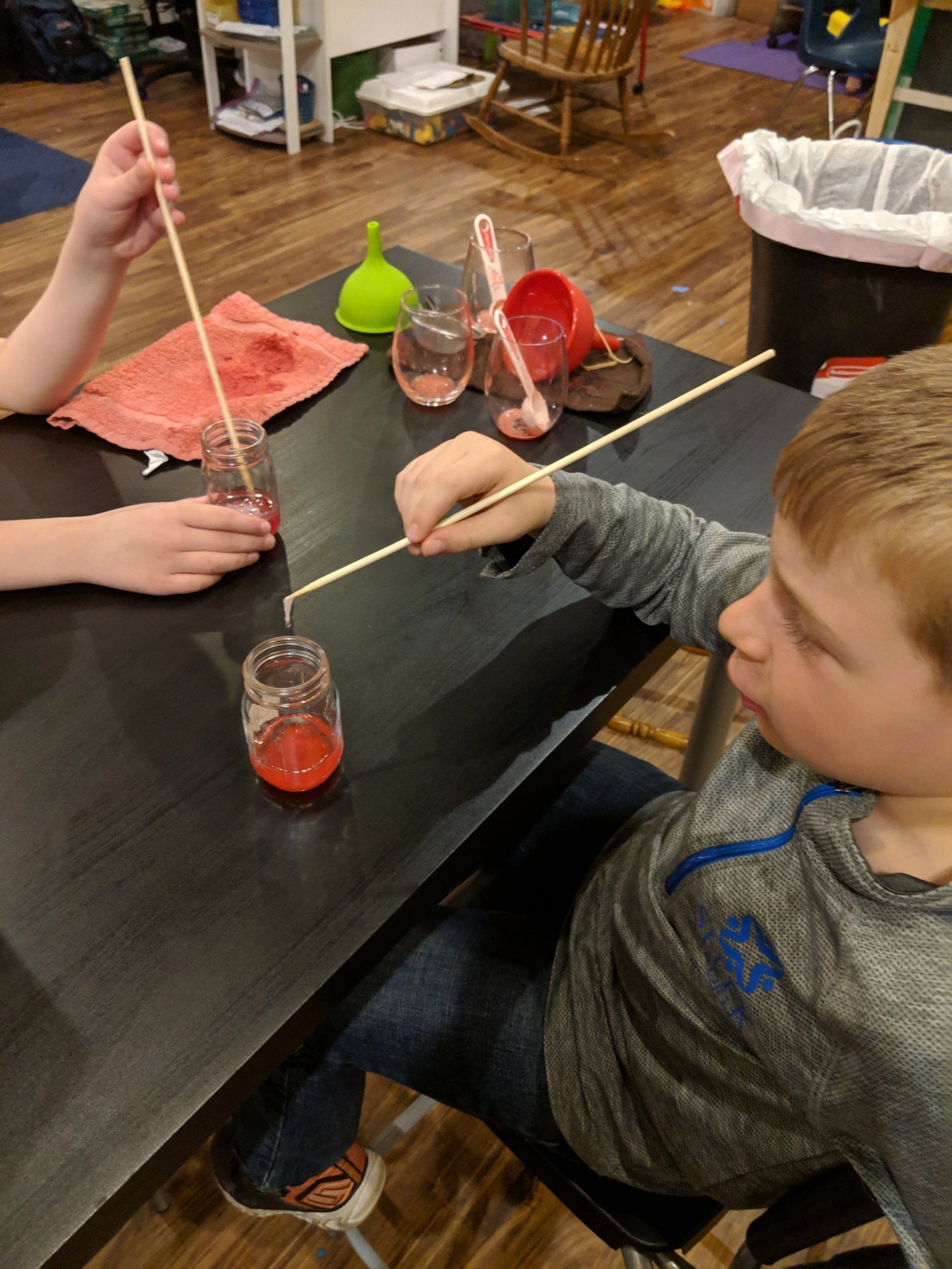 Youngsters Learning How to Make Slime Image