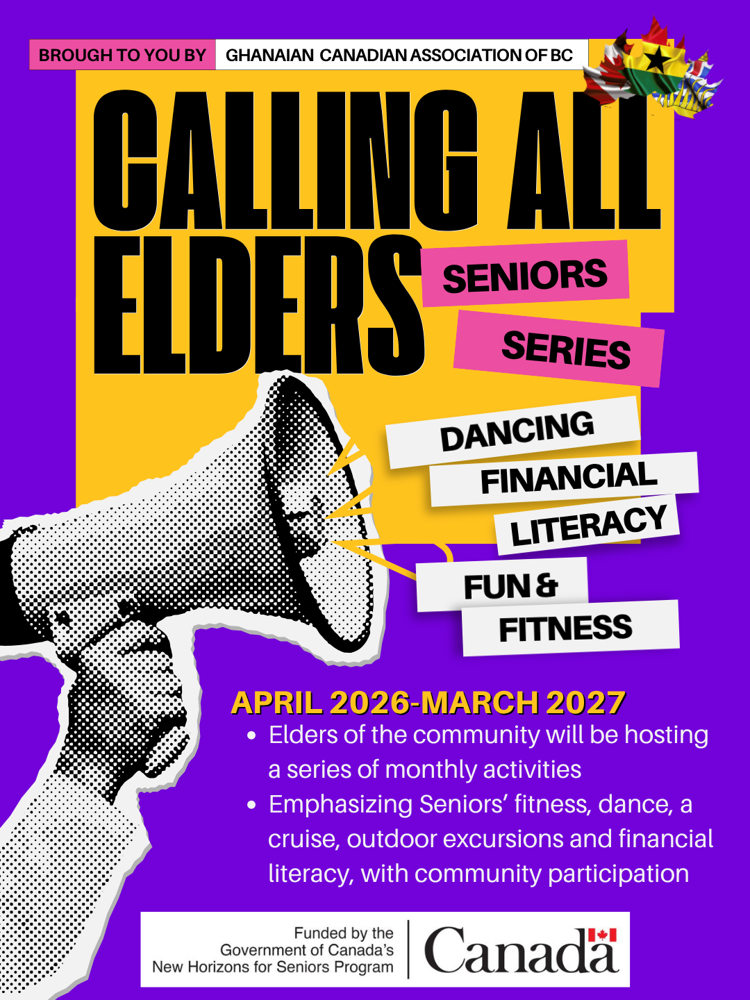 New Horizons Seniors funded Government of Canada