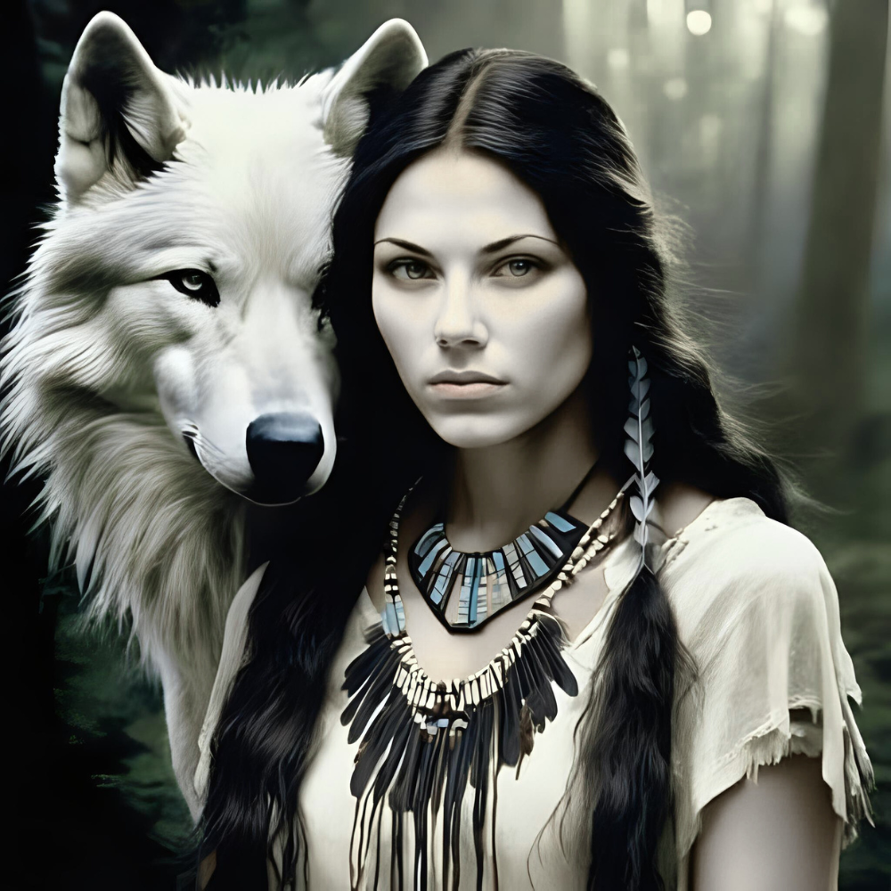 nähre deinen weißen Wolf für mehr Harmonie Weißer und schwarzer Wolf symbolisieren innere Konflikte und Balance für hochsensible Frauen.