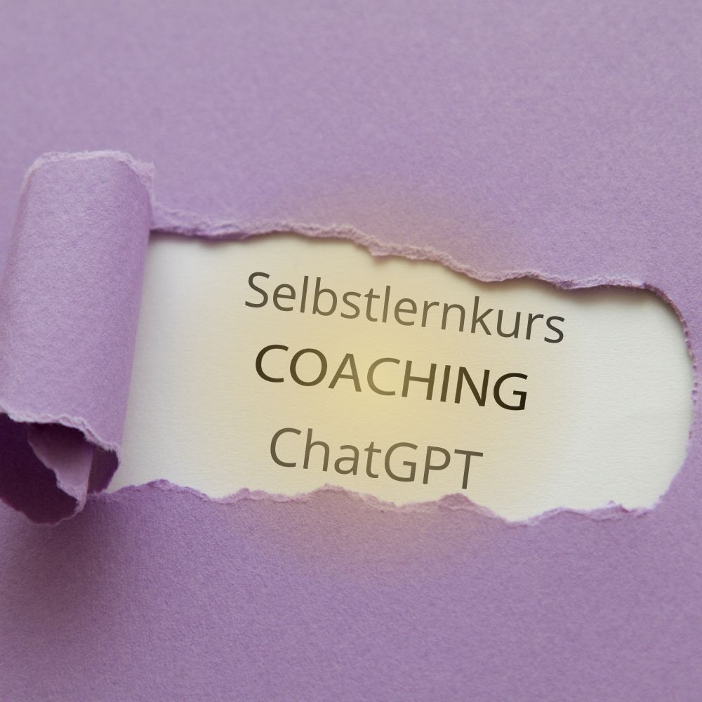 Bild mit Schriftzug Selbstlernkurs vs Coaching vs ChatGPT