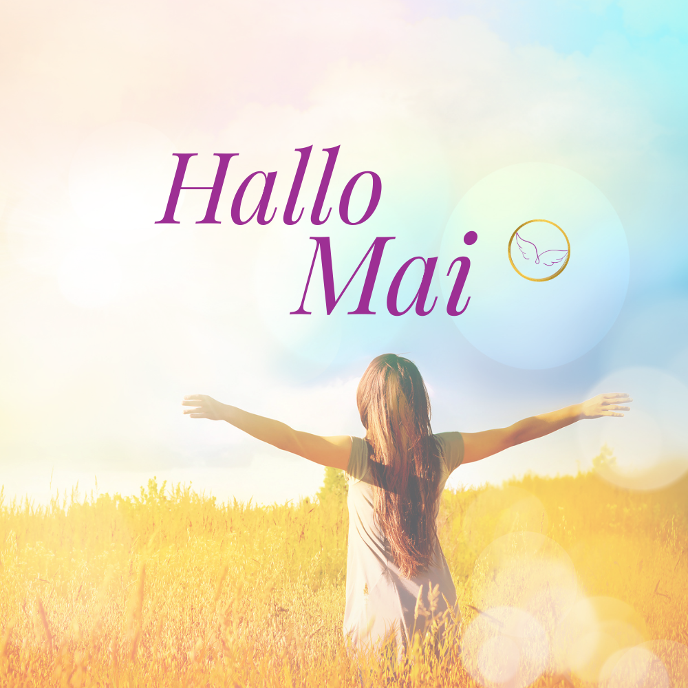 Schriftzug ,,Hallo Mai