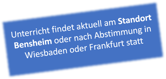 Hinweis auf Schulungsort