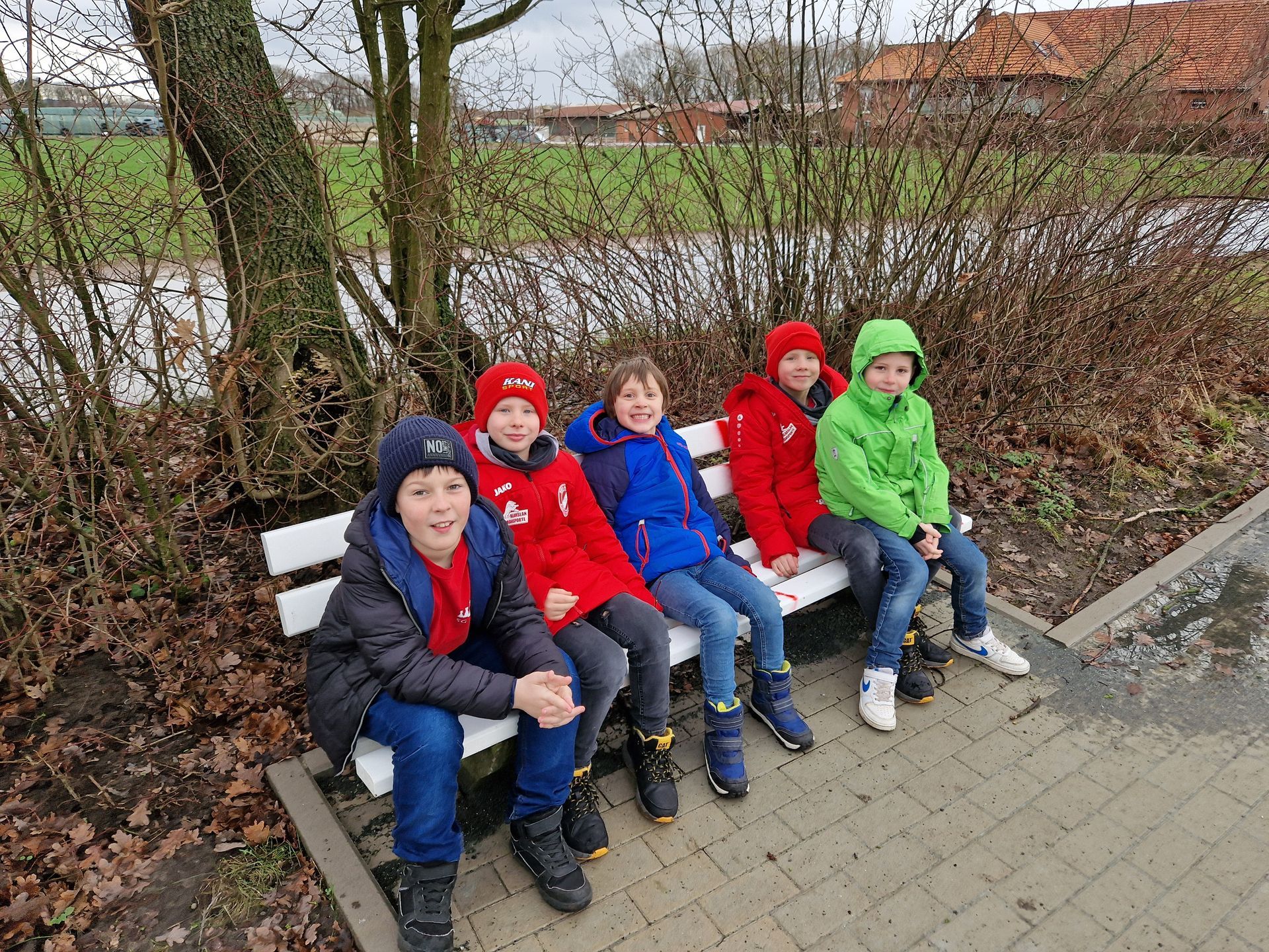 unsere U10 in der Mittagspause