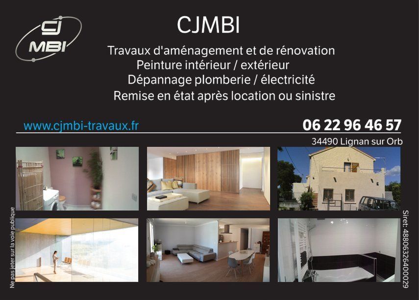 CJMBI maintenance et rénovation interieure ou exterieur