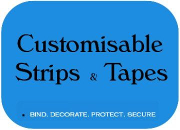 customising book binding tapes and strips
