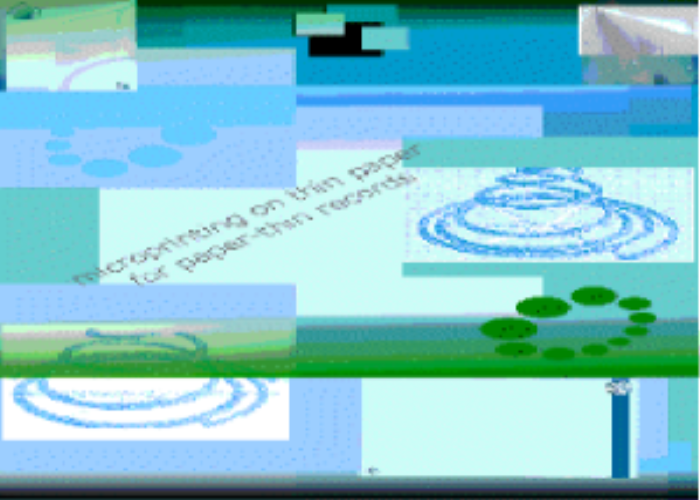 microprinting on thin bond paper