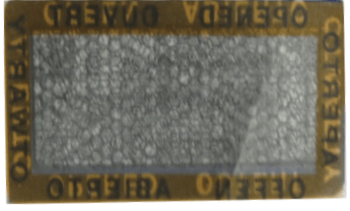 PIN film label demo with anticounterfeit feature