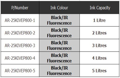 Infra-Red Fluorescent Ink - Epson Printers
