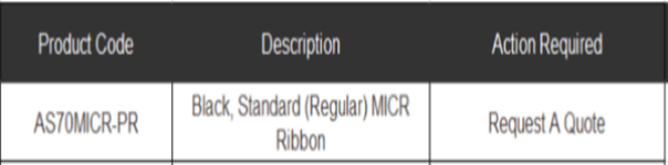indelible bleed through & uv fluorescent micr encoder ribbons