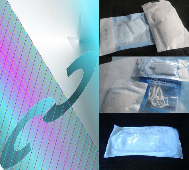 medical sterilisation pouches from thermal transfer printable films
