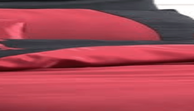 Textile Red on Black Satin - thermal transfer printing