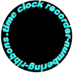 time clock and parking ribbon