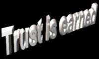 trust is earned at ink ribbon paper