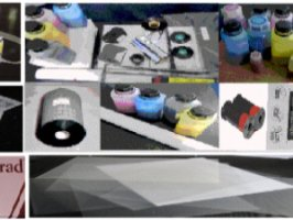 Ink Carriers & products - ribbon printed film, chart drafting pens