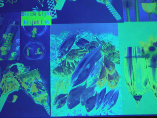 invisible uv fluorescent ink print