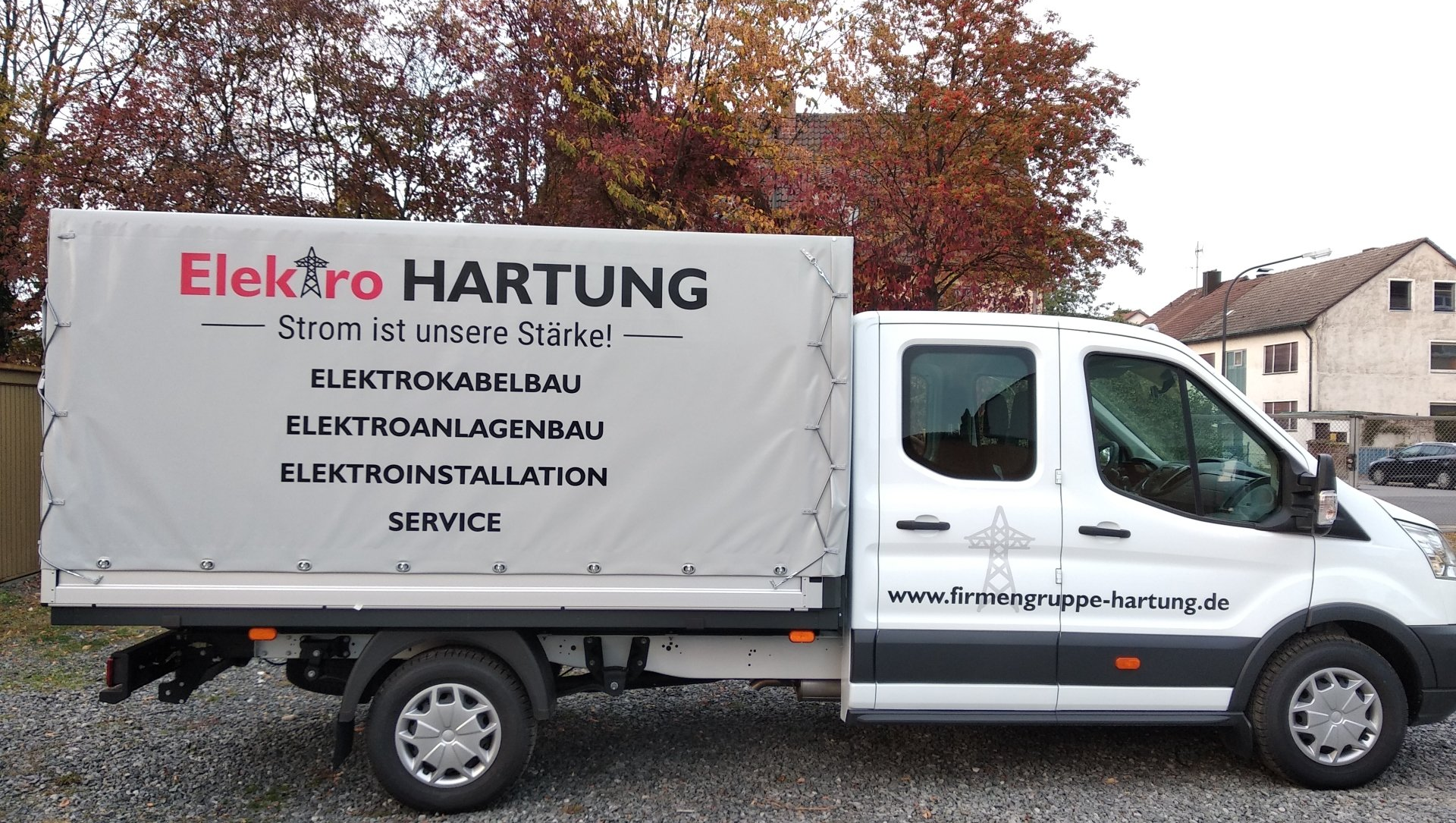 LKW Plane beschriften Weiden