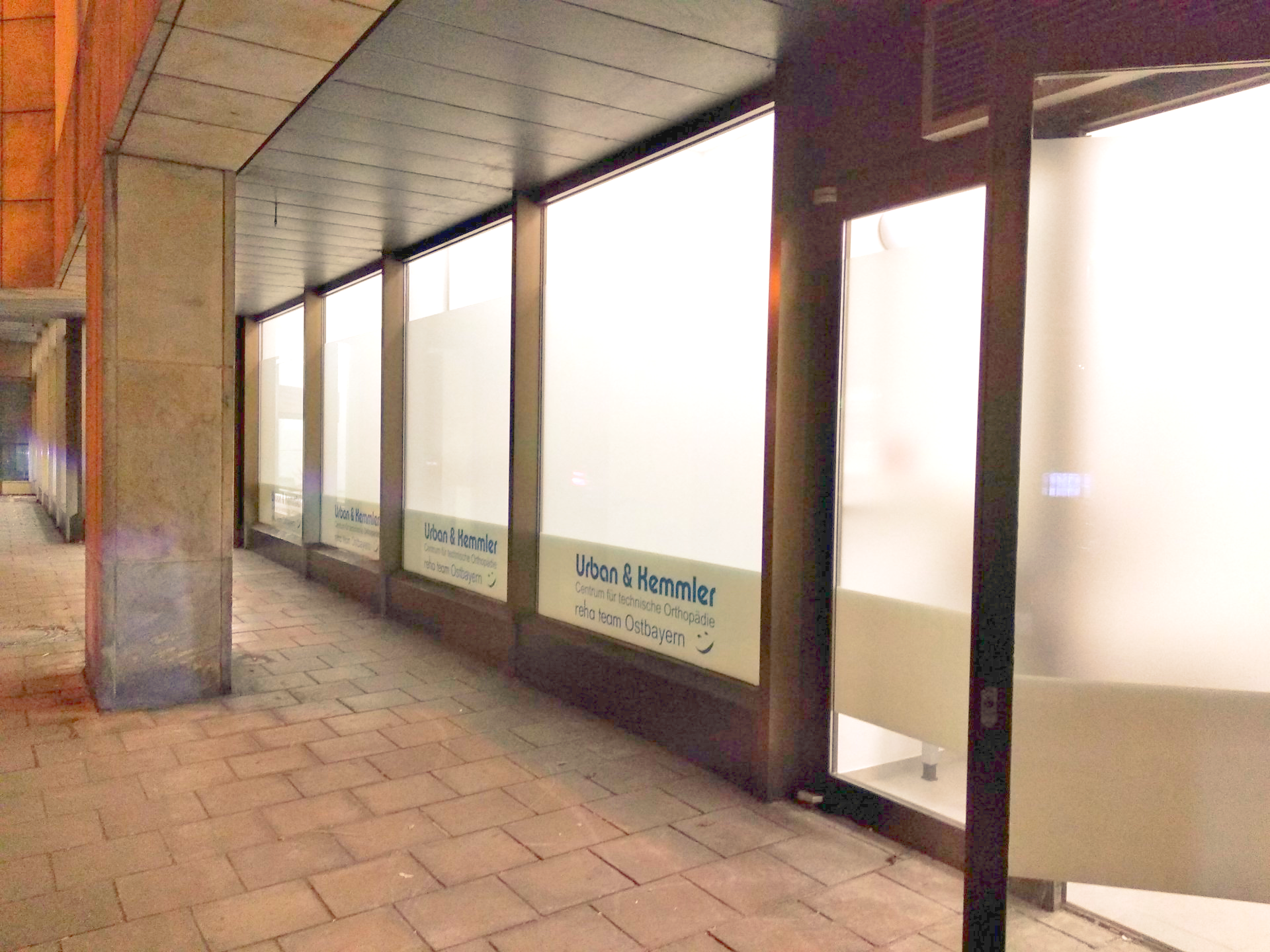 Schaufenster beschriften