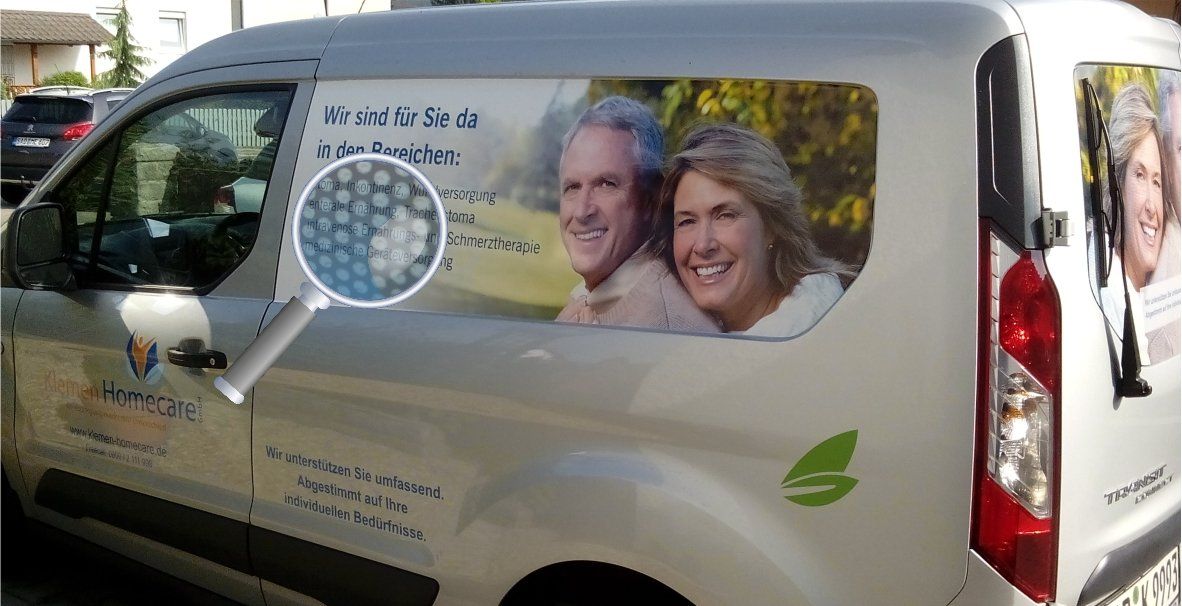 Klebefolie für Autofenster