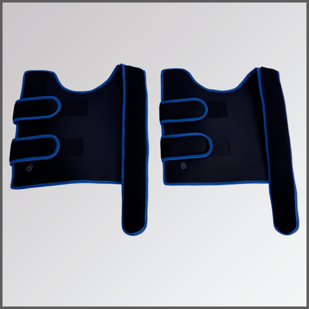 Gilet Échangeur de bande ou de contraste thermique pour gilet de récupération musculaire.