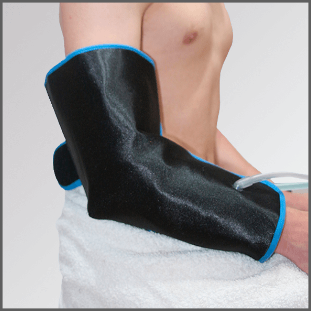 CODO Banda o intercambiador de contrastes térmicos para recuperación muscular de codo.