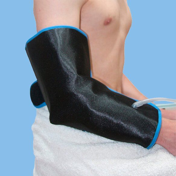 Échangeur de bande ou de contraste thermique pour la récupération musculaire du coude.