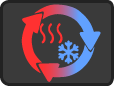 Contrast therapy icon for muscle recovery.