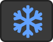 Cold therapy icon for muscle recovery.