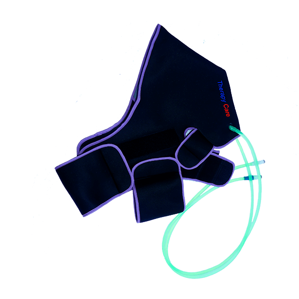 Banda o intercambiador de contrastes térmicos para recuperación muscular de hombro.