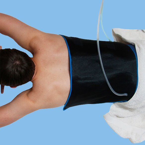 Échangeur de bandes ou de contraste thermique pour la récupération musculaire lombaire.