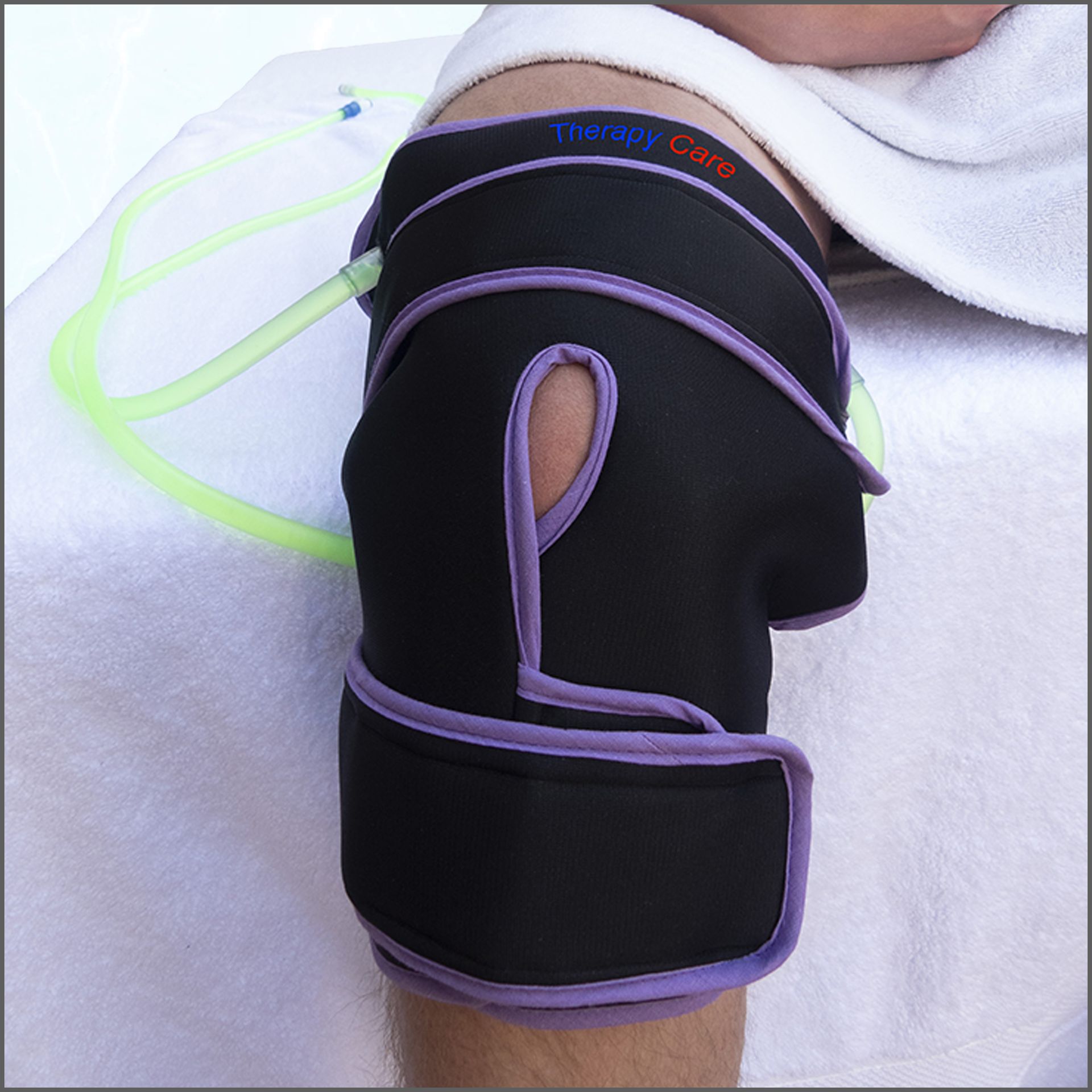 Banda o intercambiador de contrastes térmicos de rodilla.