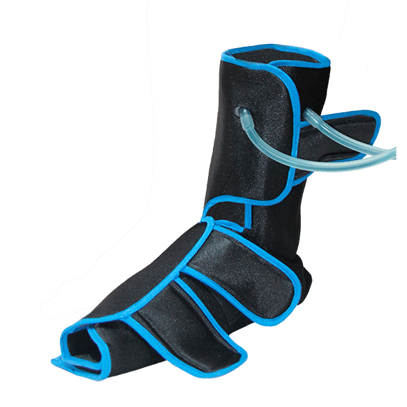 Band or thermal contrast exchanger for ankle muscle recovery