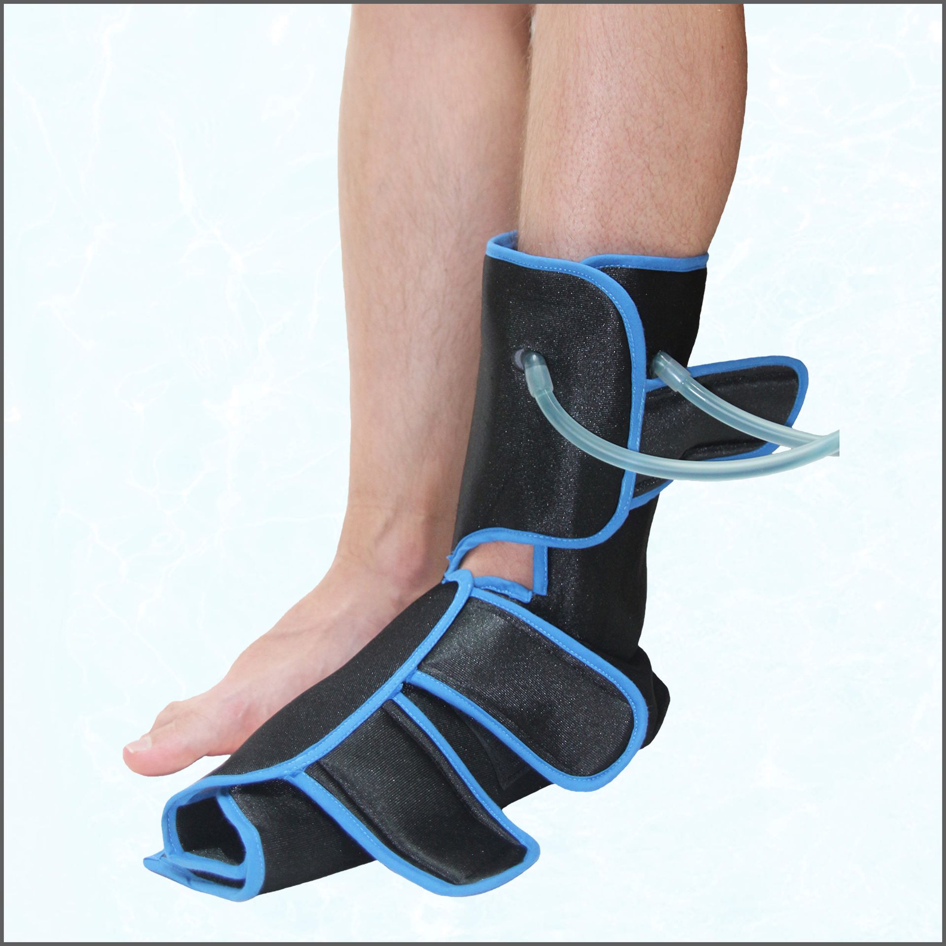 Banda o intercambiador de contrastes térmicos de tobillo.