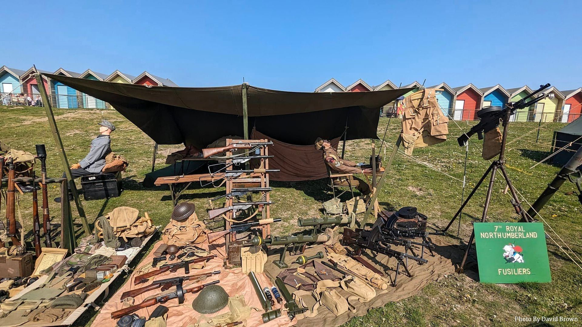 Weapons display by the 7th Northumberland Fusiliers.