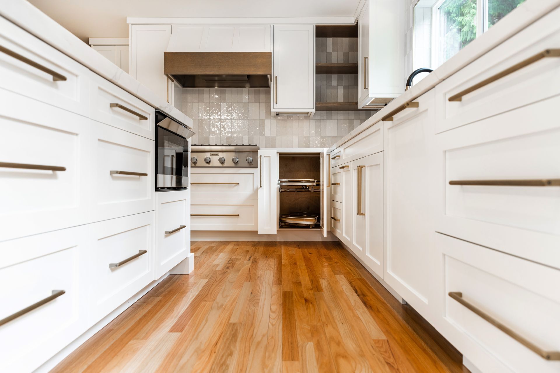 Mill Creek custom kitchen cabinets - magic corner cabinet