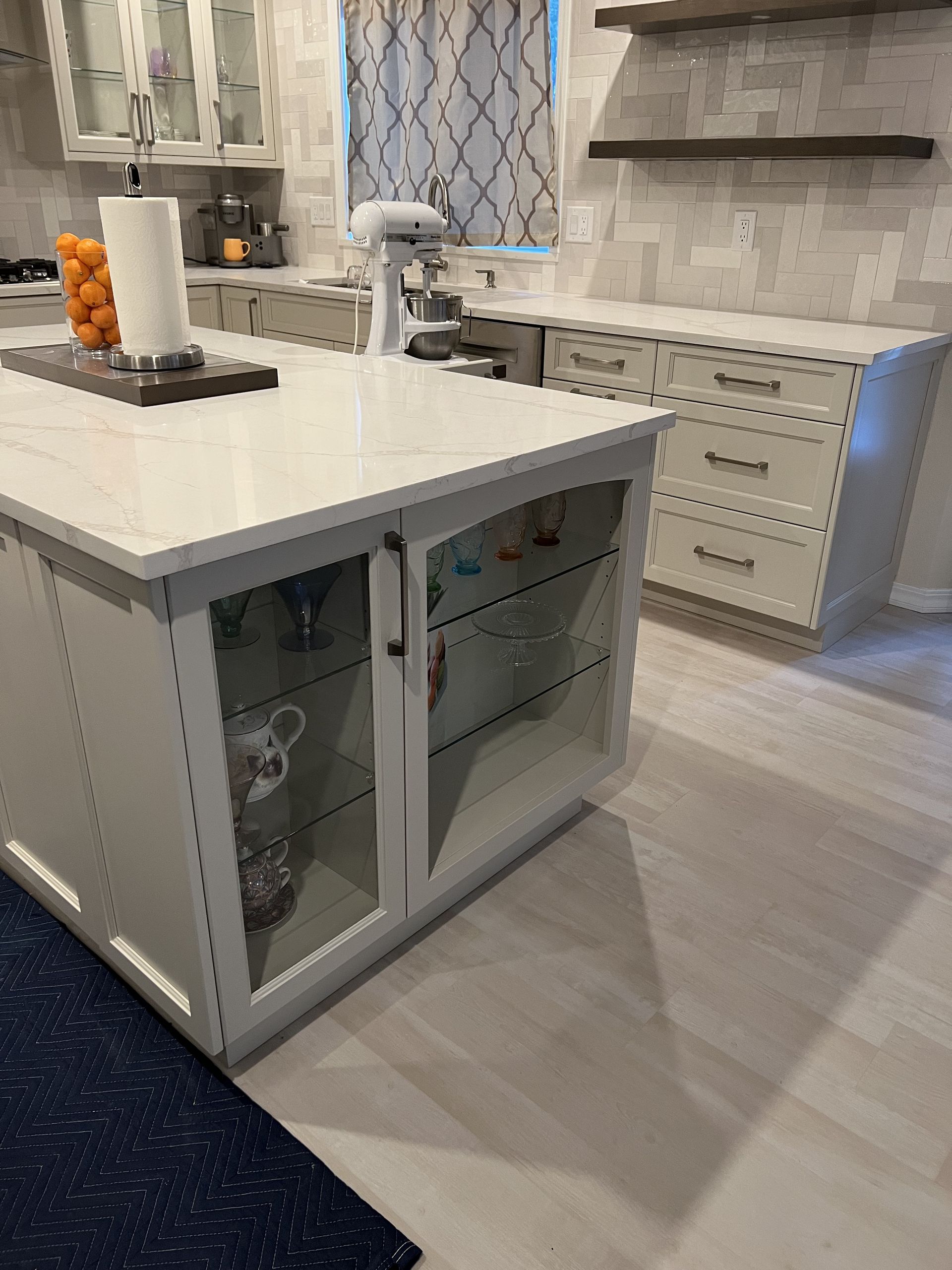 Penny Creek Everett custom kitchen cabinets — island