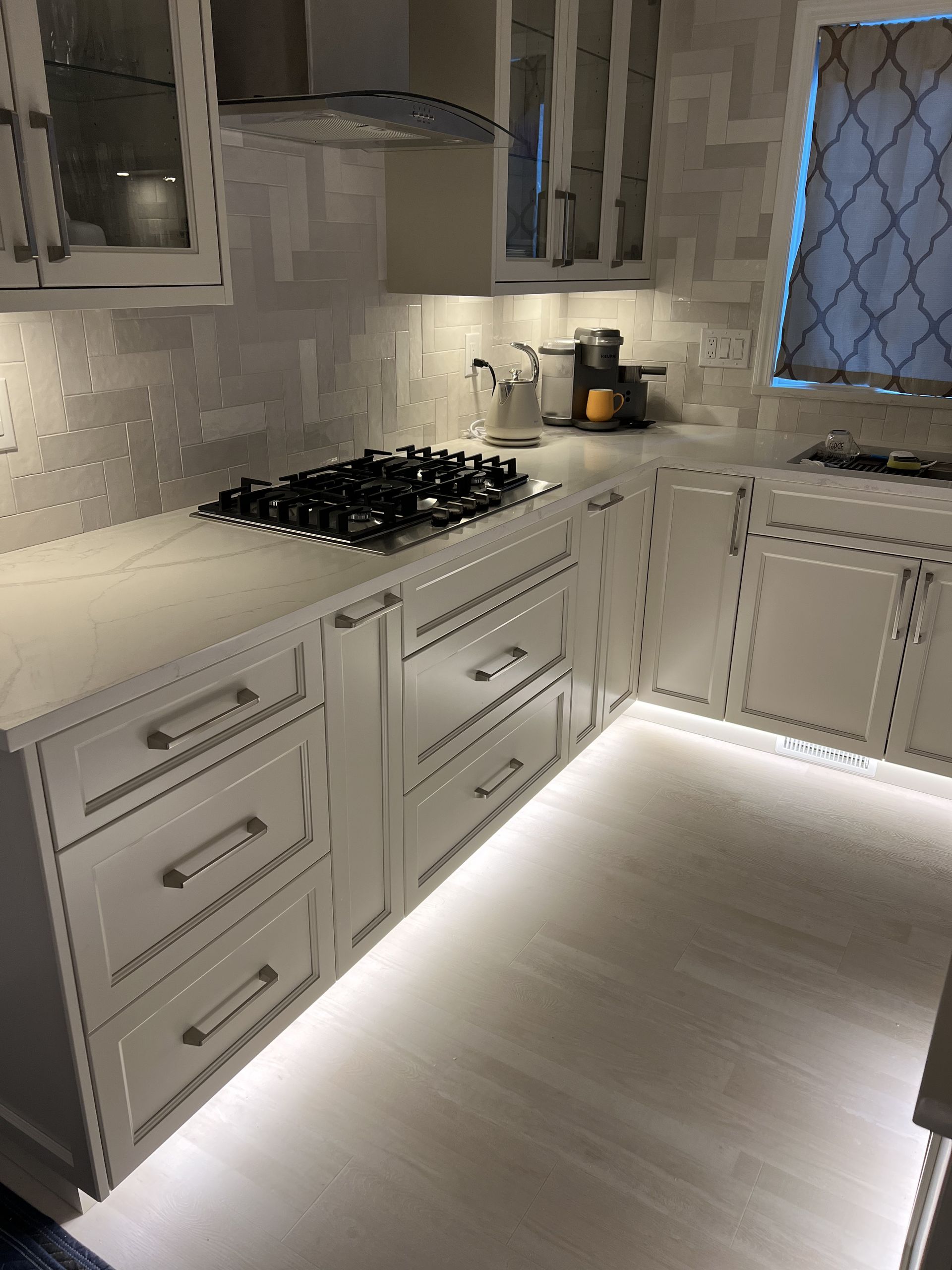Penny Creek Everett custom kitchen cabinets — corner cabinet
