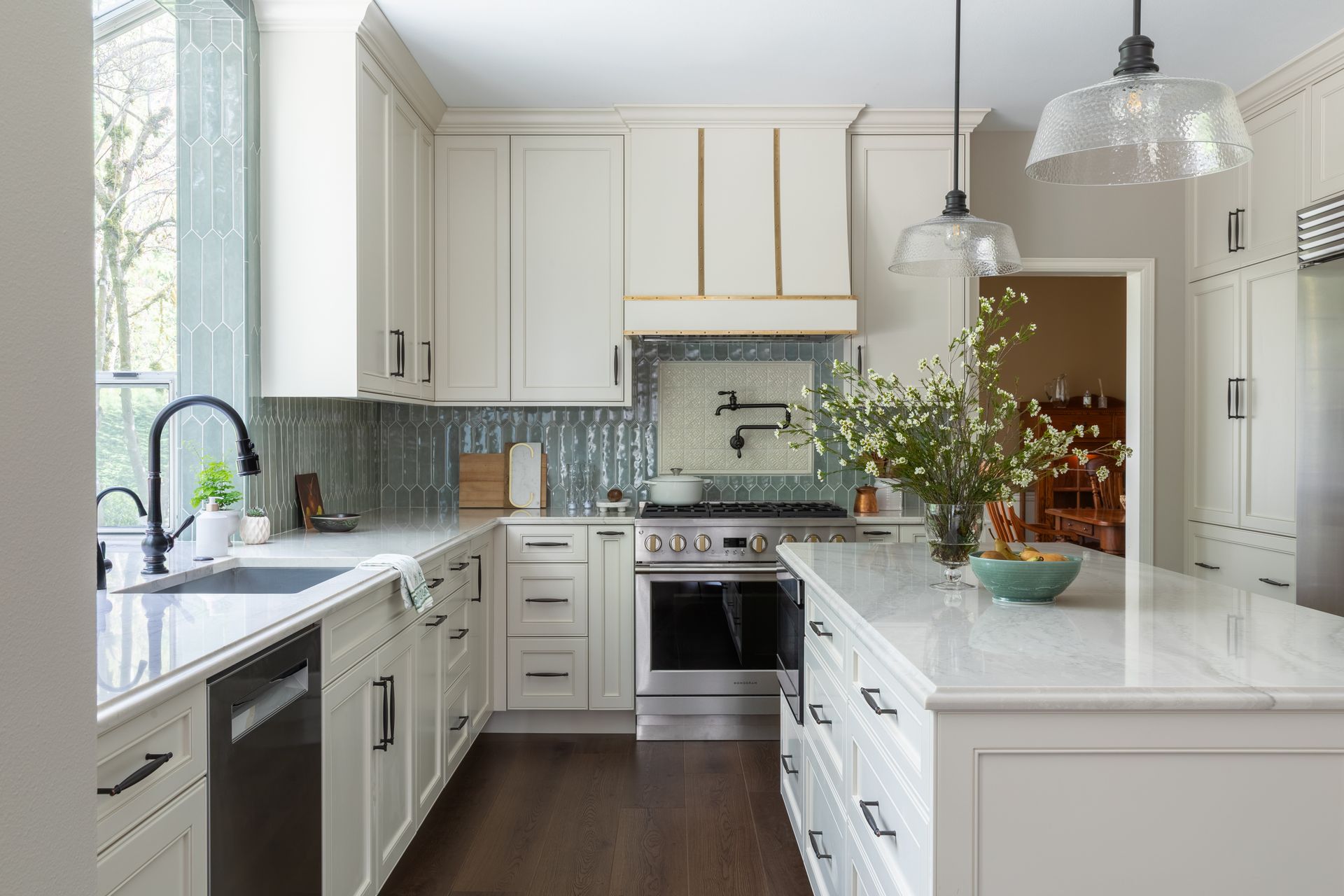 Pine Lake Sammamish custom kitchen cabinets — base cabinets