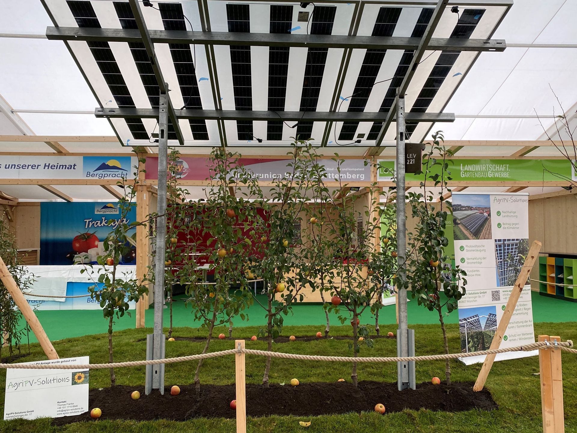Äpfel, Akzeptanz, Anlagendesign, aufgeständerte Unterkonstruktion, Bewirtschaf-tung, Direktvermarktung, doppelte Landnutzung, Dürreschäden, Eigenstromver-brauch, Energiewende, Ertragsprognose, Flächendruck, Flächeneffizienz, Folienüber-dachung, Frostschäden, Genehmigungsprozesse, Hagelschäden, Hagelschutznetze, intensive Ackerkulturen, Klimawandel, Landschaftsästhetik, Landschaftsattraktivität, Landschaftsschutz, landwirtschaftliche Hauptnutzung, Lichtverfügbarkeit, Marktfähig-keit, Naturschutz, Fotosynthese, Pilotanlagen, privilegierte Vorhaben, ressourceneffi-ziente Landnutzung, Semitransparent, Sonnenbrand, Starkregen, Strombörse, Syner-getische Integration, Tracker, Wassermanagement, Wasserverfügbarkeit, zusätzliche Solarstromproduktion, zusätzliches Einkommen, EEG-Förderung, Ertragssteigerungen, Beeren, Wein, Gemüse, Modulbreite, Bilanzkreis, Ackerkulturen, Gesamtproduktivität, anzulegender Wert, dienende Funktion, Netzbetreiber, Ernteausfälle, zusätzliche Ein-kommensquelle, Reihenabstand, gartenbauliche, Kulturen, Sonderkulturen, lichte Hö-he, überragendes öffentliches, Interesse, Rammung, Erzeugungsprognose, Über-schusseinspeisung, Marktpreis, Neigungswinkel, Wechselrichter, Fernsteuerbarkeit, Bodenversiegelung, fixe Einspeisevergütung, Marktprämie, Flächendruck, PV, Photo-voltaik, Solar, PV-Anlage, Photovoltaik-Anlage, Photovoltaik Anlage, AgriPV, AgriPV, Agrar-PV, Agrar-PV, Agrar-Photovoltaik, Agrar Photovoltaik, Module, Unterkonstrukti-on, Landwirtschaft, Land, grün, Bauern, Obstanbau, Obst, Energie, erneuerbare Ener-gie, PV, Carports, Tracker, geführt, statisch, Deutschland, PV-Firma, PV Firma, Agrar, Pflanzenkultur, Himbeere, Wein, Obst, Apfel
