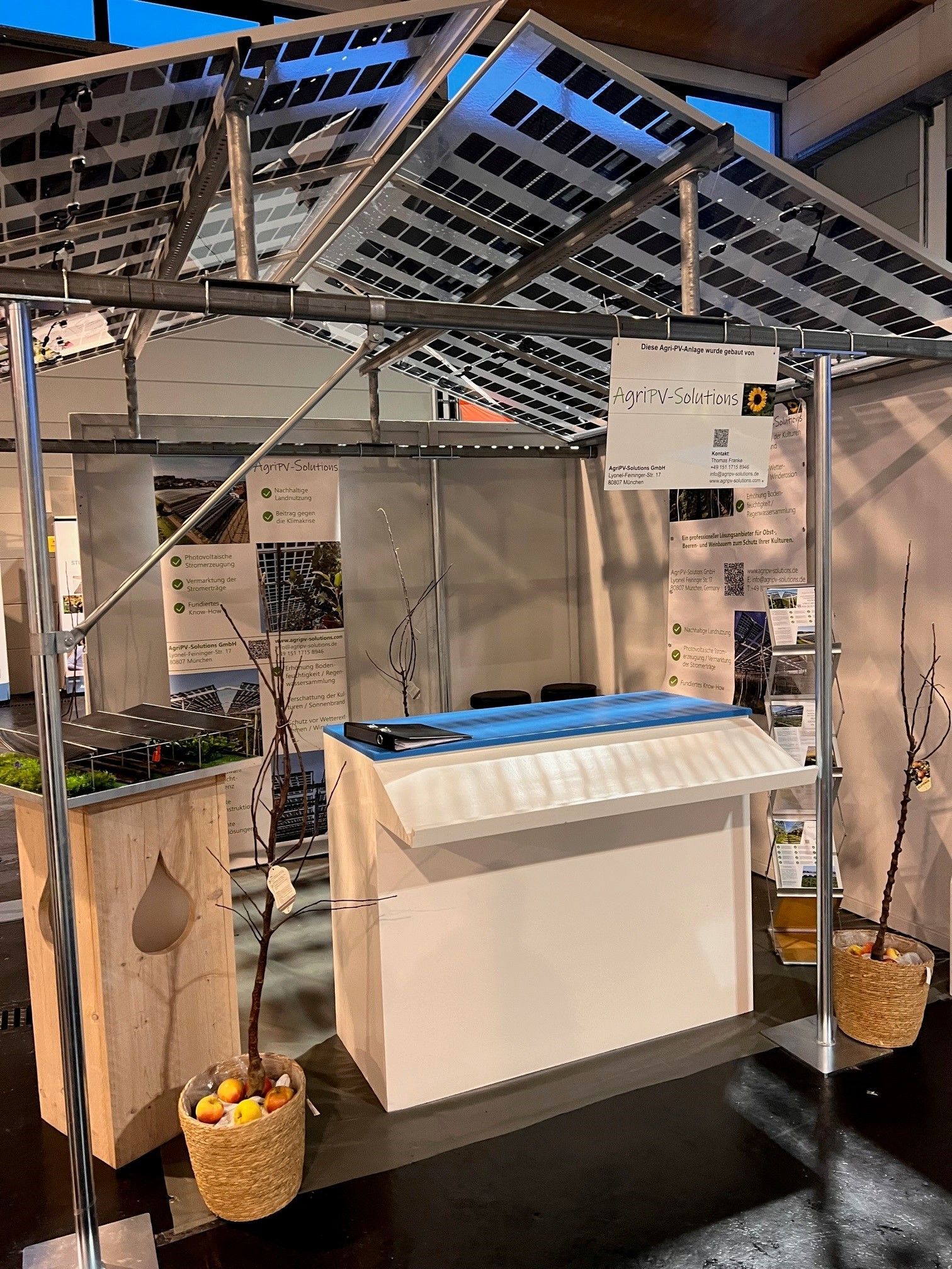 Messestand, Fruchtwelt, Bodensee, Friedrichshafen, AgriPV, Obstanbau, Beerenanbau, Weinanbau