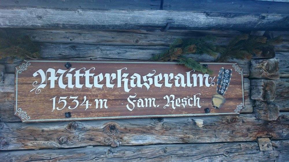 Mitterkaseralm - Schild