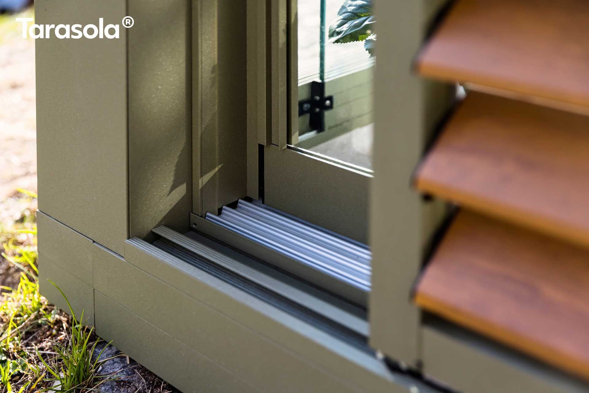 Lamellen Schiebewand Wintergarten