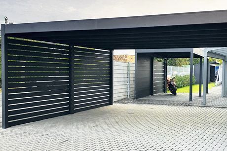 Sichtschutz Glas in Hamburg Alu Carport Hamburg Pinneberg Elmshorn Itzehoe