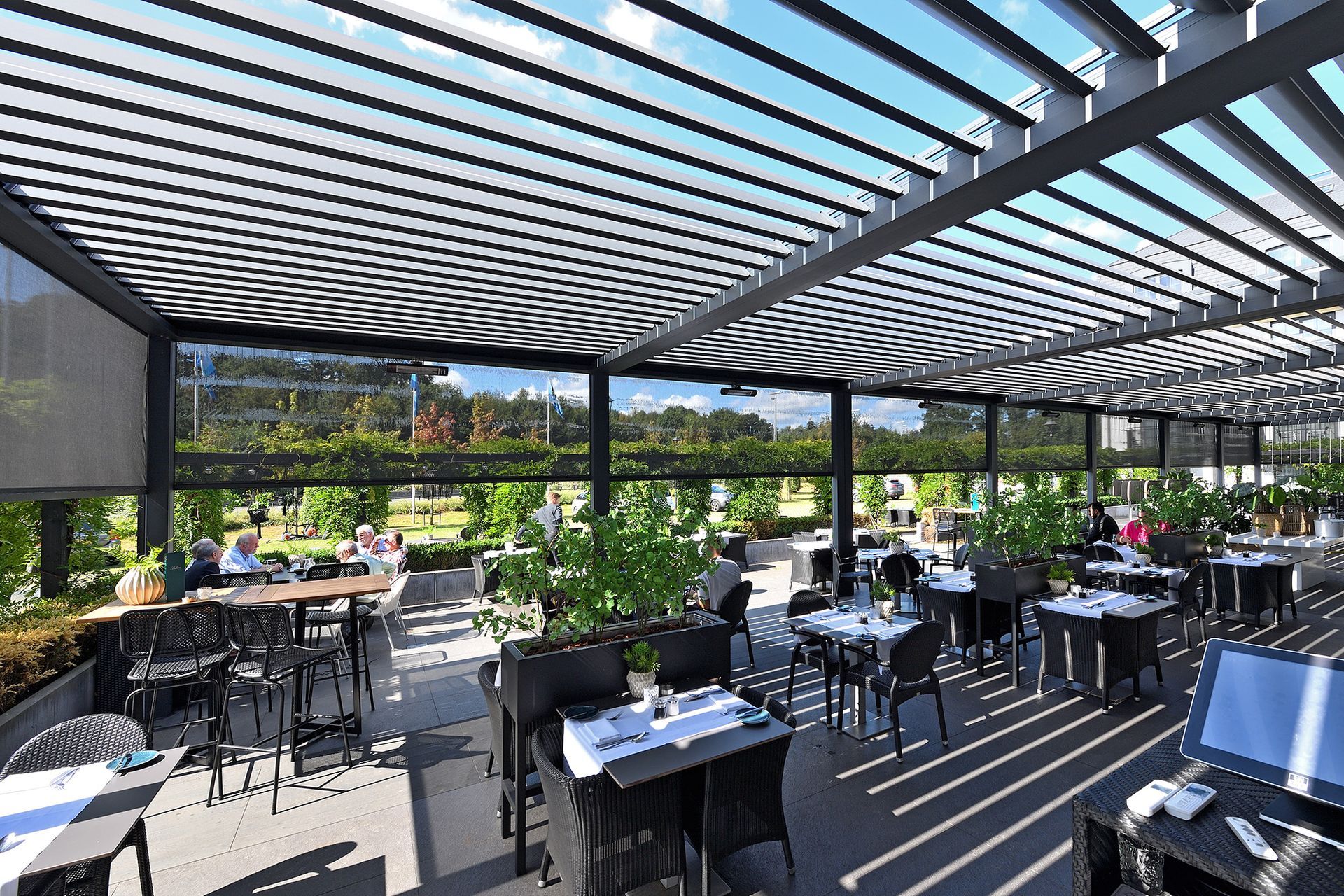 Lamellen Pergola Hamburg Brustor