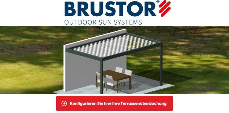 Brustor Terrassendach B720 Lamellen-Pergola in Hamburg Preis konfigurieren
