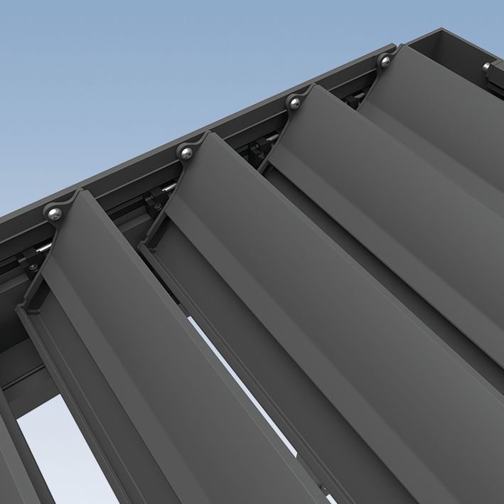 Clima Qbus Lamellendach technische Zeichnung