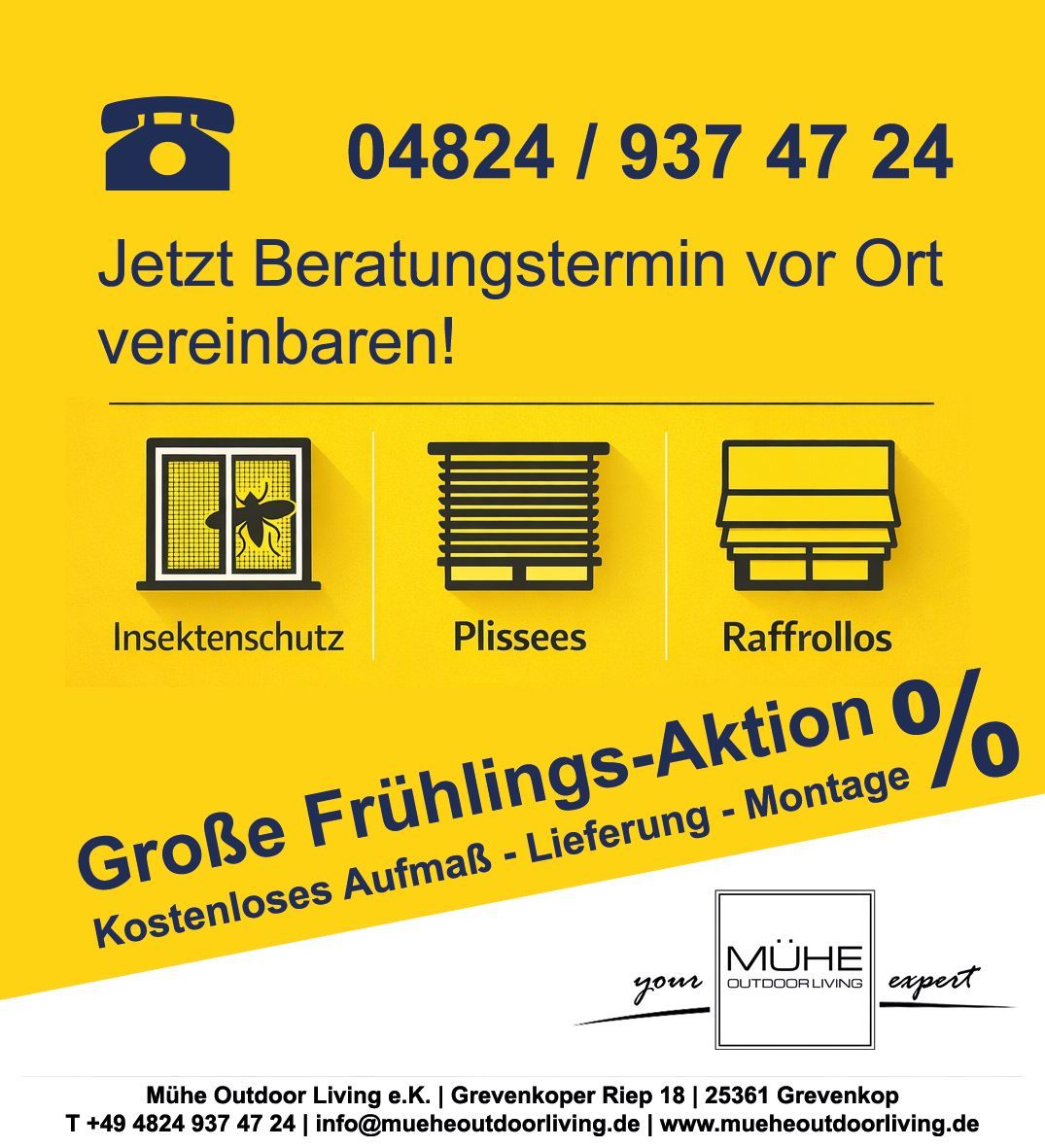 Insektenschutz Angebot Steinburg