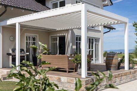 Terrassendach und Markise - Qbus System Lamellendächer in Hamburg, Itzehoe, Pinneberg und Elmshorn kaufen