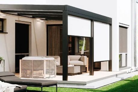 Aluminium-Sichtschutz in Hamburg Senkrechtmarkise für Terrassendach in Hamburg Itzehoe Pinneberg